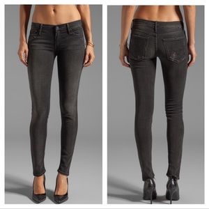 Mother The Looker Skinny Jeans Destroyed in Last Ride size 29 mid rise